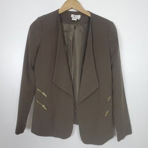 Jules & Leopold open front zipper blazer size small